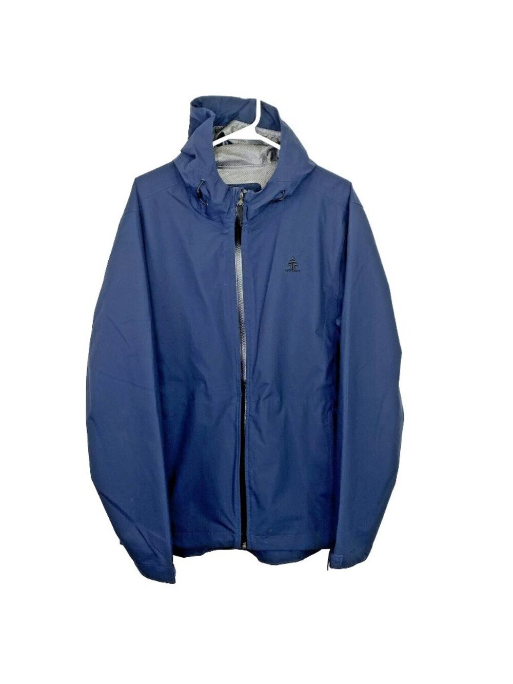 Woods Jacket Como Water Resistant Hooded Lightweight Navy Blue Mens Size Medium